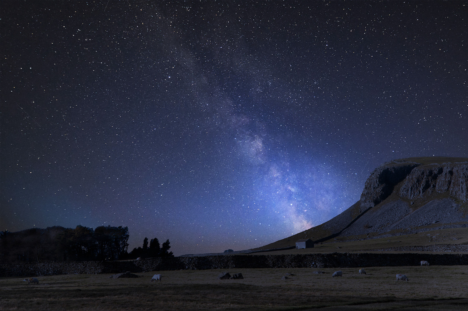 Vibrant Milky Way over Norber Ridge by Matt Gibson YDNP 